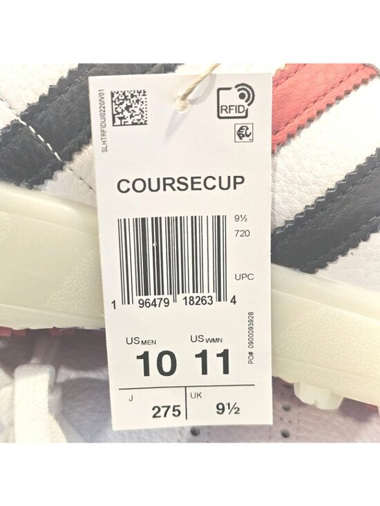 Adidas Coursecup Spikeless Golf Shoes IH2266 White Indigo Scarlet - Men\'s Sz 10 main image 5